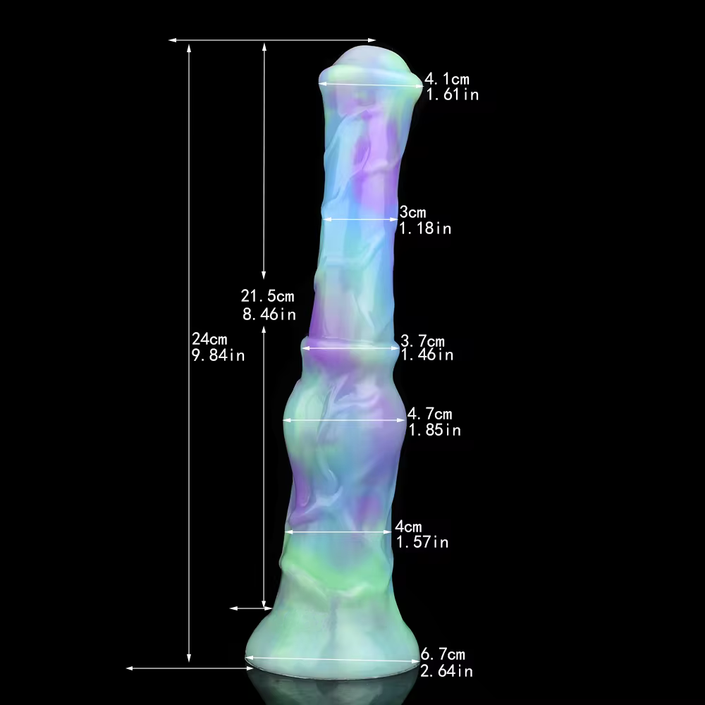 Alien Horse Dildo - 8 Inches