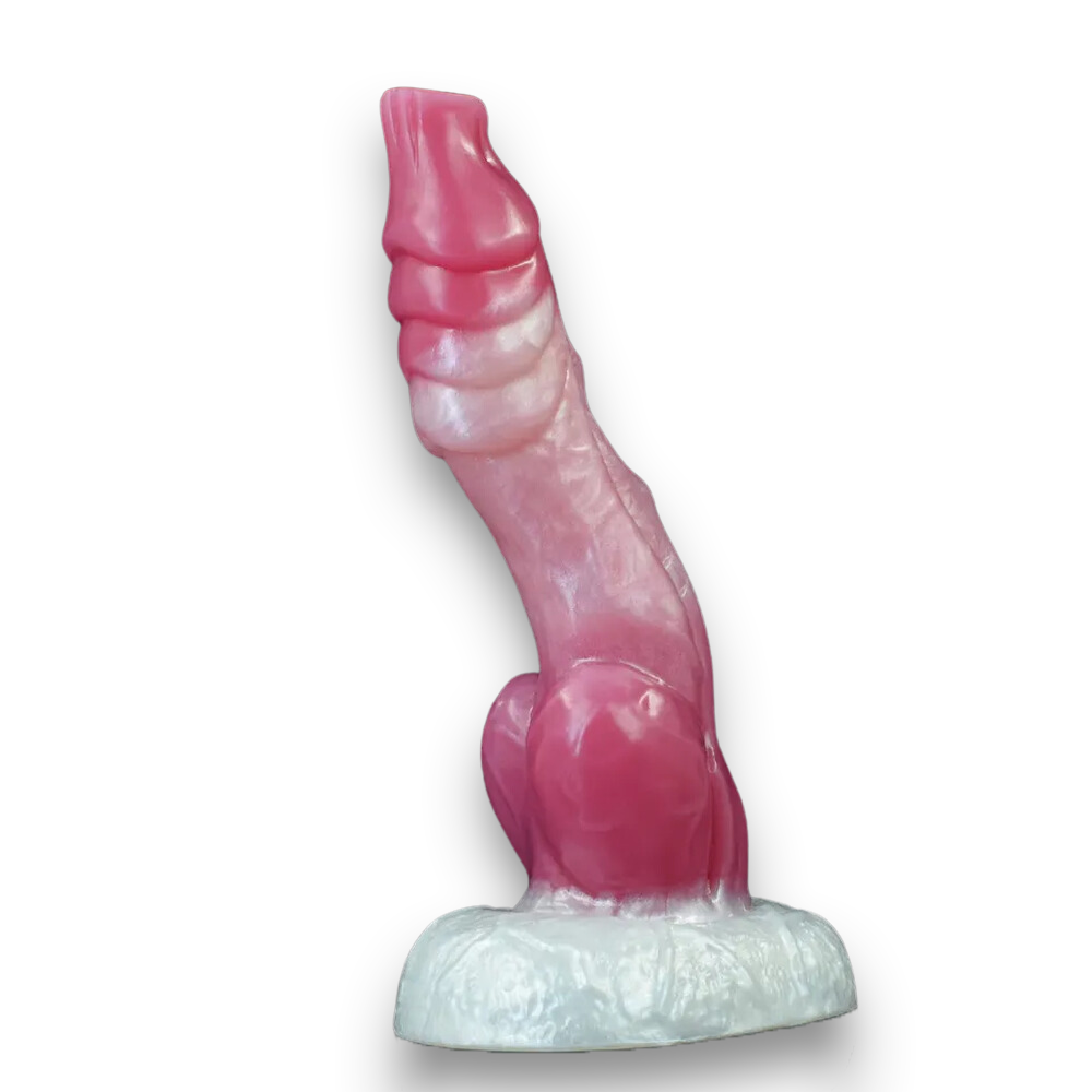Scaled Dog Knot Dildo - 6 Inches