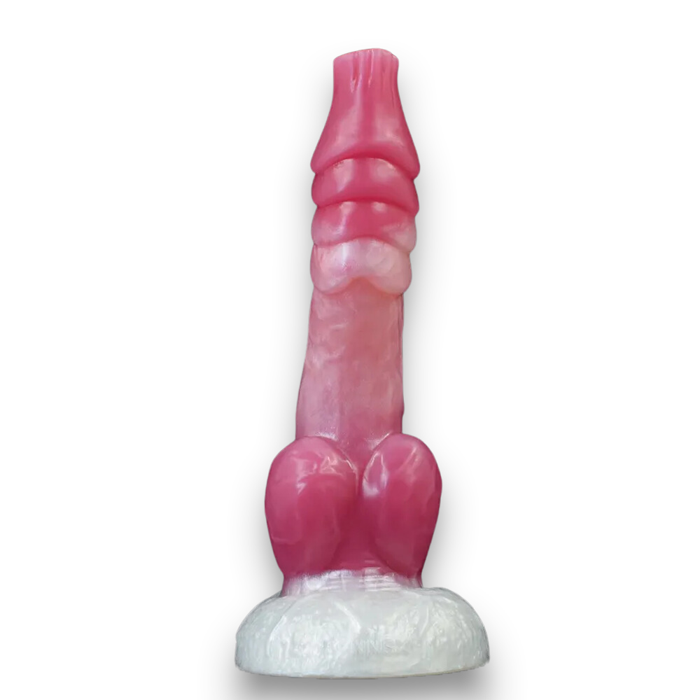 Scaled Dog Knot Dildo - 6 Inches