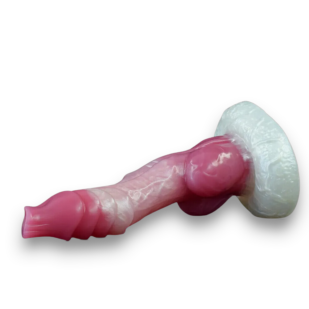 Scaled Dog Knot Dildo - 6 Inches