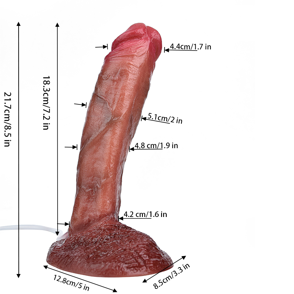 "Jax" Realistic Squirting Dildo - 8 Inches