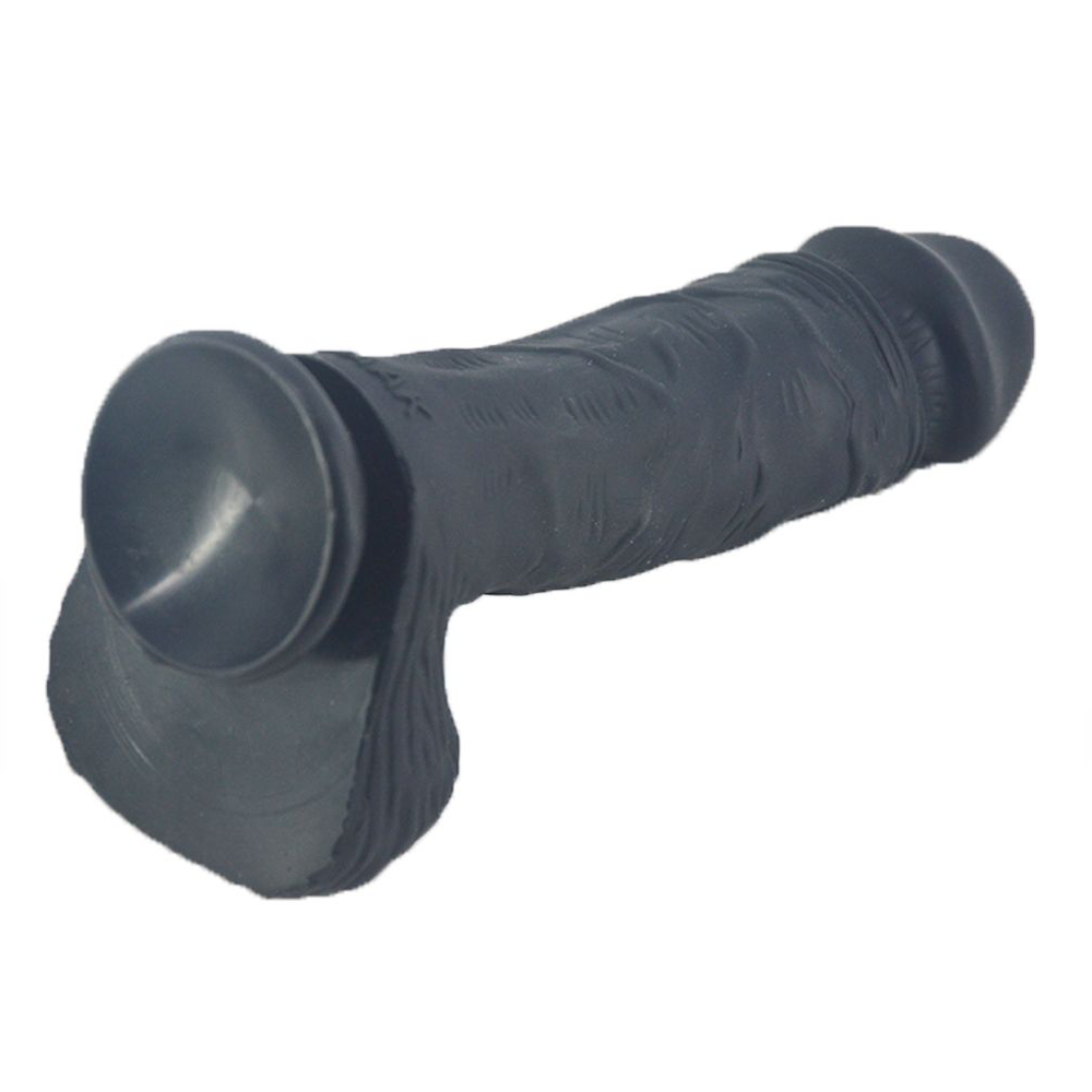 Real Touch Black Dildo - 10 Inches