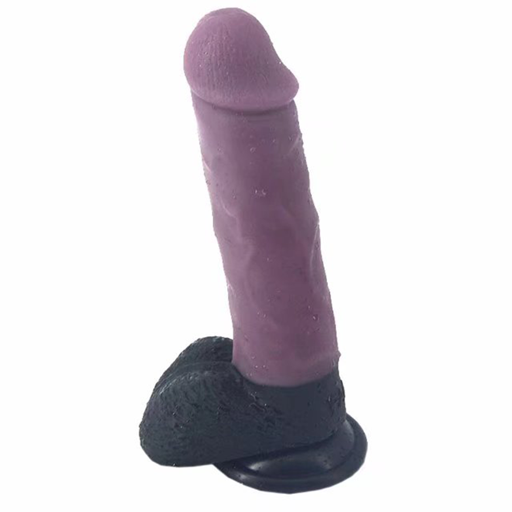 Real Touch Eggplant Dildo - 8 Inches