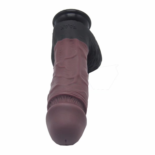 Real Touch Eggplant Dildo - 10 Inches