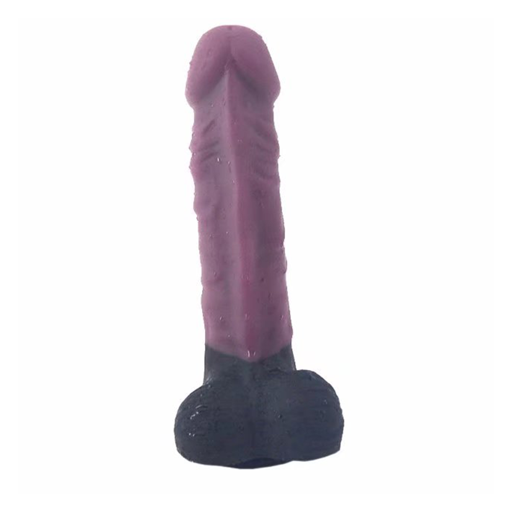 Real Touch Eggplant Dildo - 7 Inches