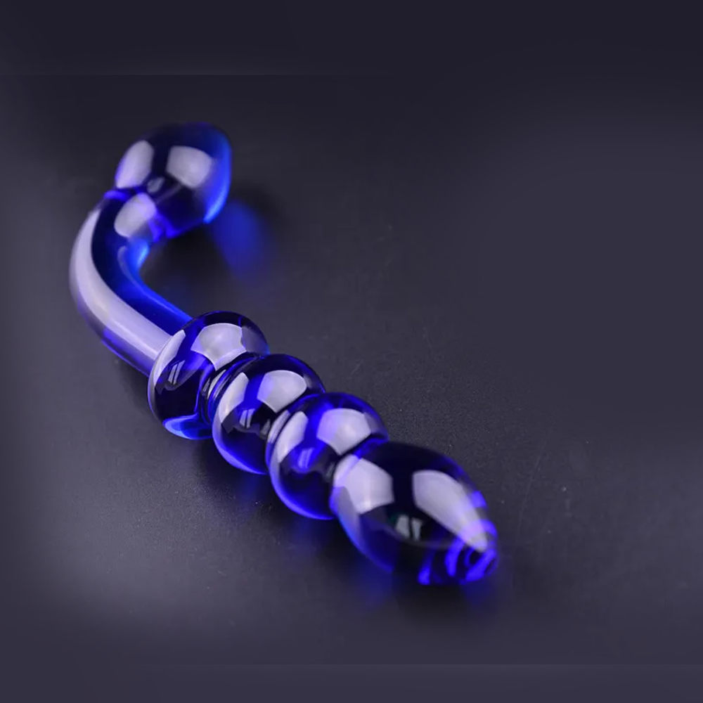 Big Bead Glass Dildo - 6 Inches