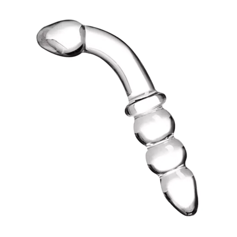 Big Bead Glass Dildo - 7 Inches