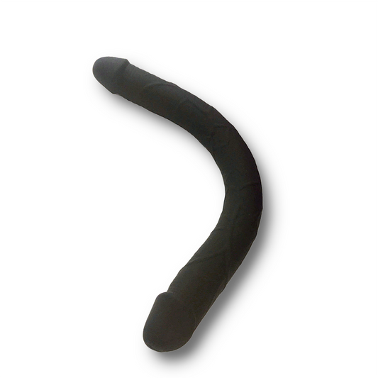 Classic Black Double Ended Dildo - 14 Inches