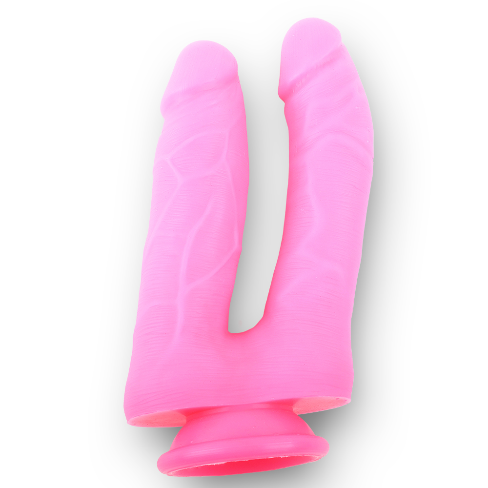 Classic Double Penetration Dildo - Pink Just Dildos Australia Classic Double Penetration Dildo - Pink Just Dildos Australia