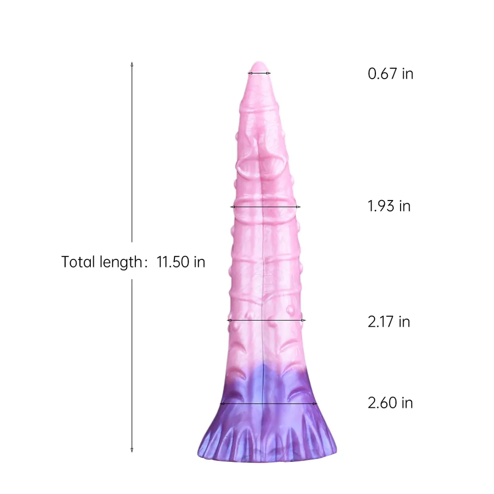 Waved Tentacle Dildo - 11 Inches