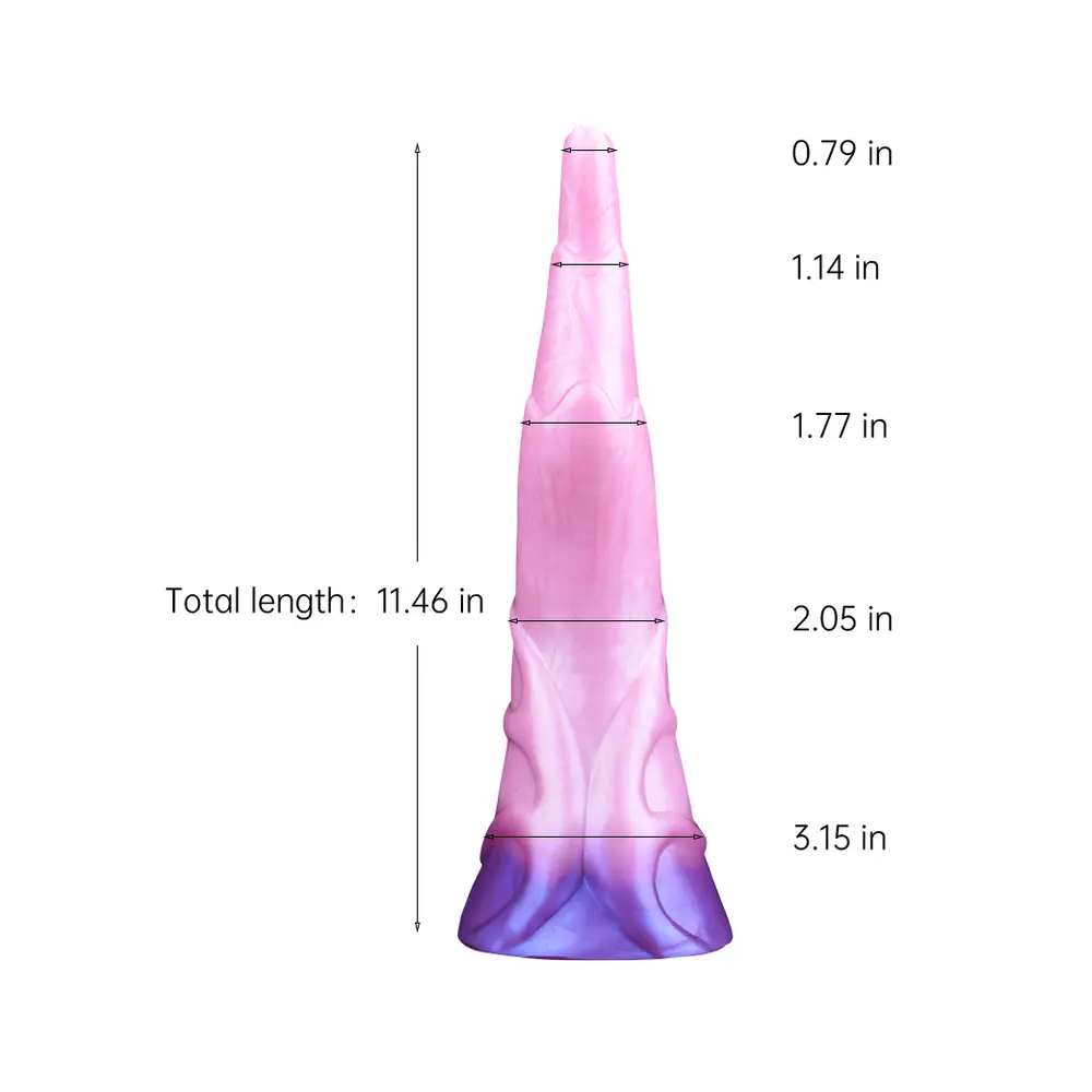 Waved Tentacle Dildo - 11 Inches