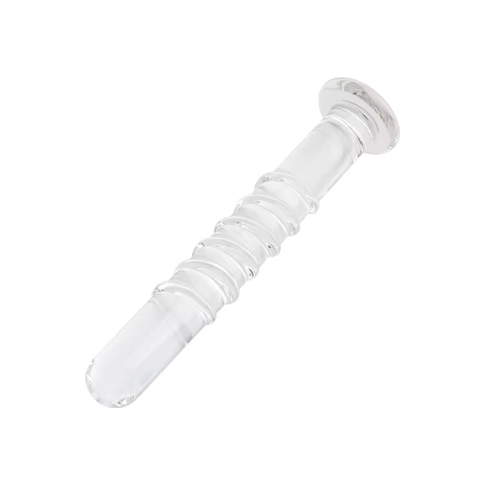 Clear Spiral Glass Dildo