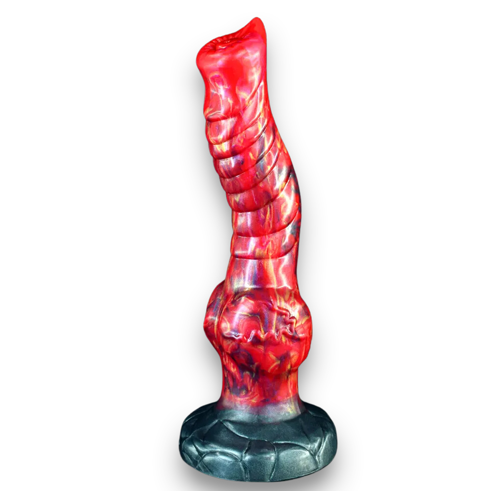 Fire Werewolf Dildo - 8 Inches