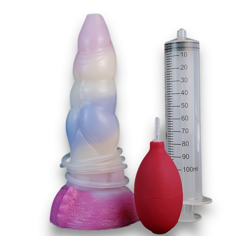 Gilled Squirting Dildo - 6 Inches