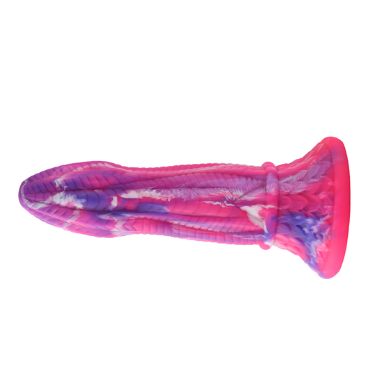 Hismith Scaled Pink Dildo - 8 Inches