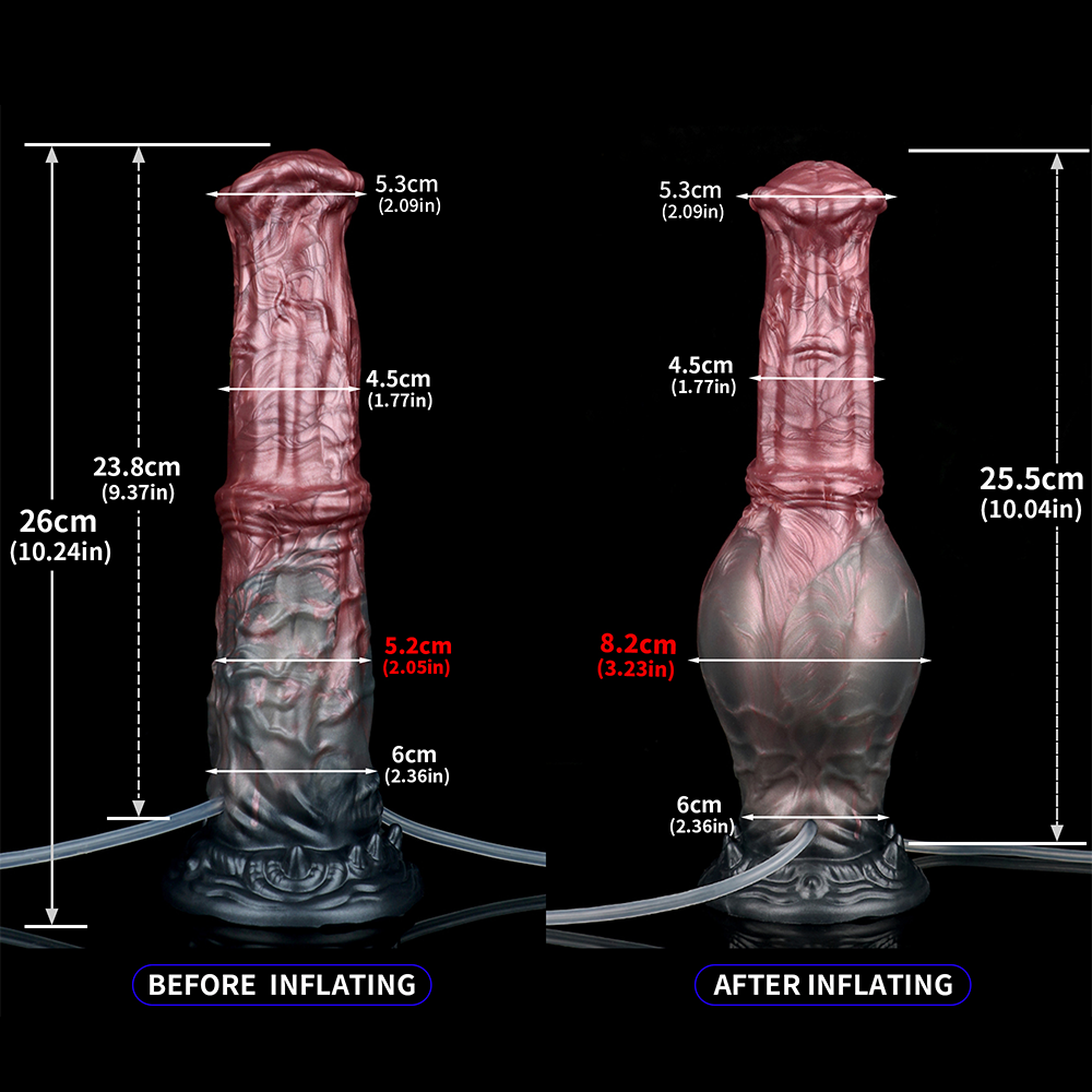Inflatable Squirting Dildo - Midnight Centaur