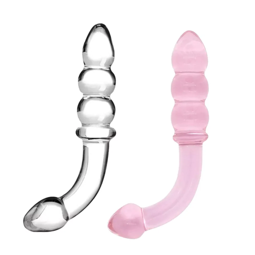 Big Bead Glass Dildo - 7 Inches