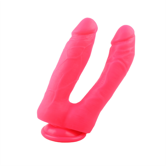 Classic Double Penetration Dildo - Hot Pink