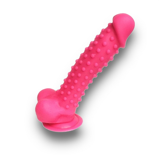 Polka Dot Dildo - Hot Pink