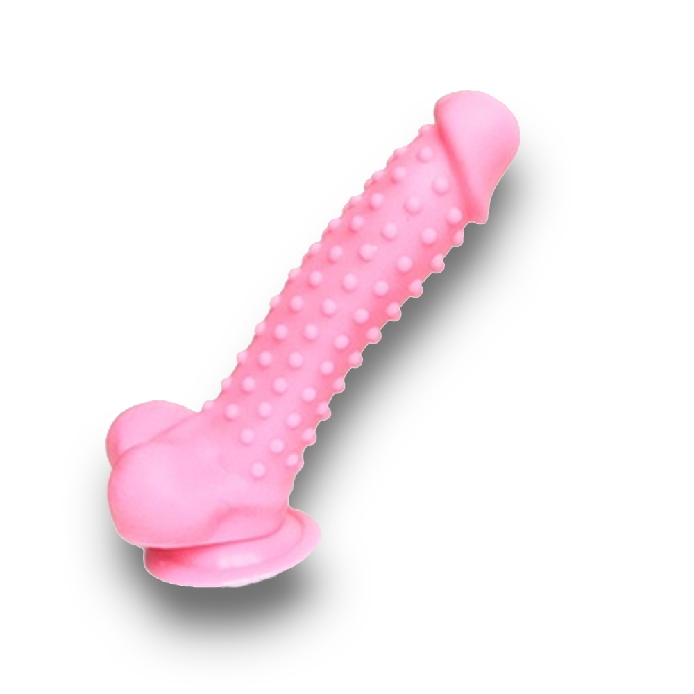 Bumpy Pastel Pink Dildo - 9 Inches