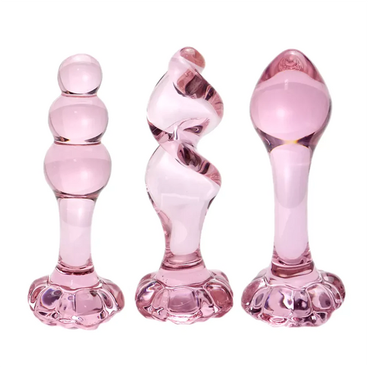 Pink Glass Butt Plug