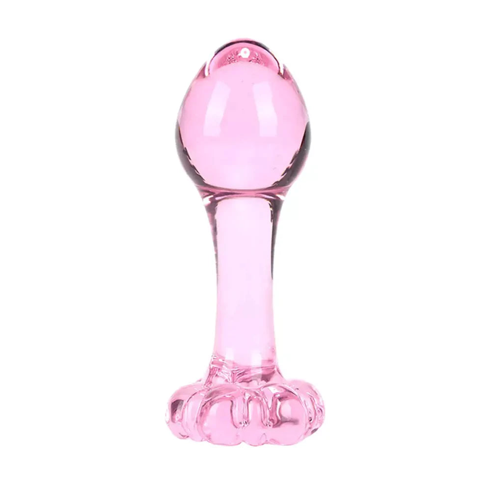 Pink Glass Butt Plug