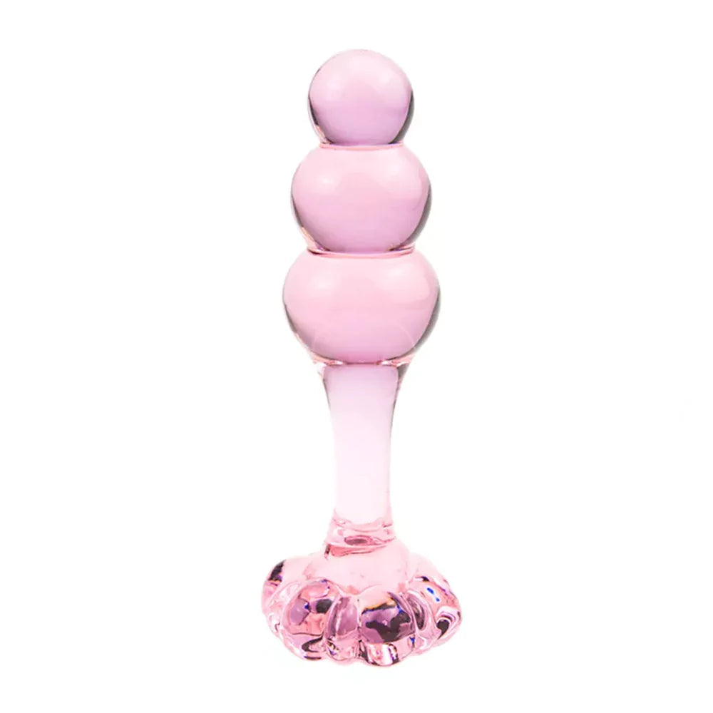 Pink Glass Butt Plug