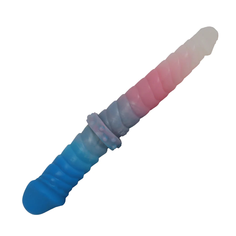 Ribbed Double Ended Dildo